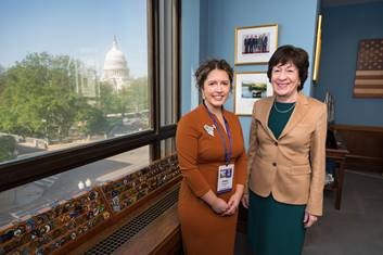 Senator Collins Meets with Maine Teacher of the Year from Reeds Brook in Hampden